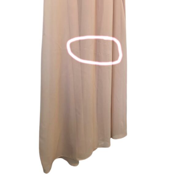 NWT BCBGMAXAZRIA Strapless Chiffon Formal Long Pink Dress | 2 - Picture 10 of 11